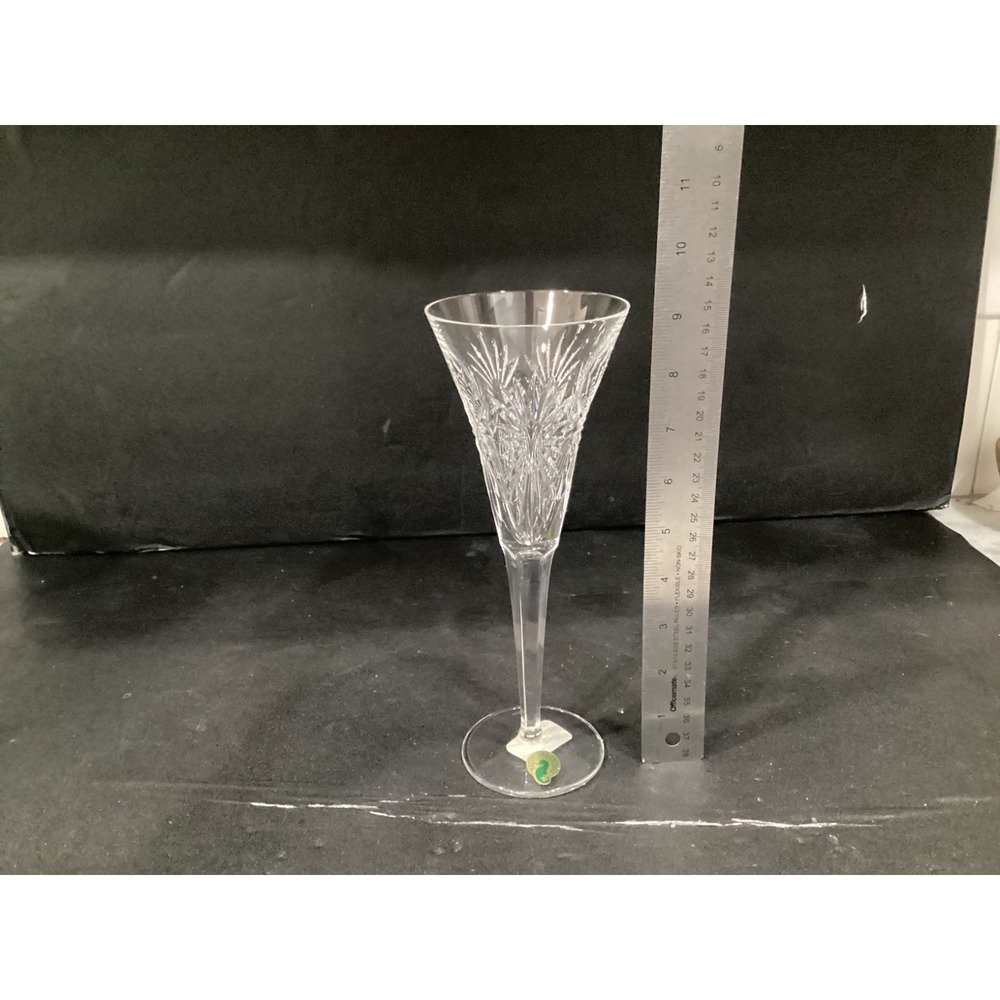 WATERFORD Millennium 2 TOASTING CHAMPAGNE FLUTES Health 9" Glasses ORIGINAL BOX